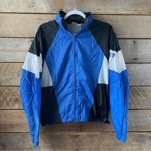 Vintage Nike Jacket Adult Small Colorblock Windbreaker Track Blue Full Zip 90’s
